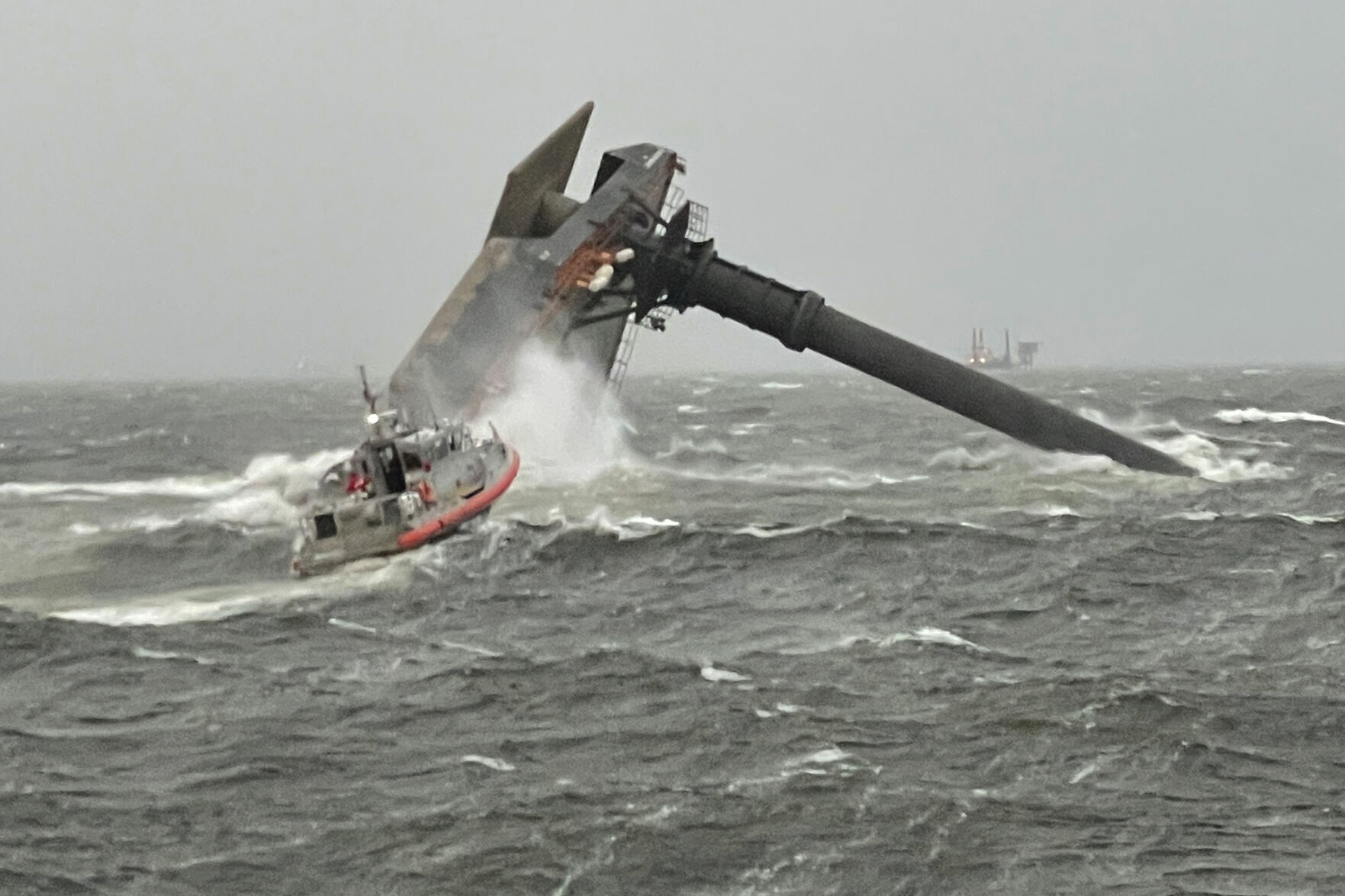 US Overturned Boat Rescue